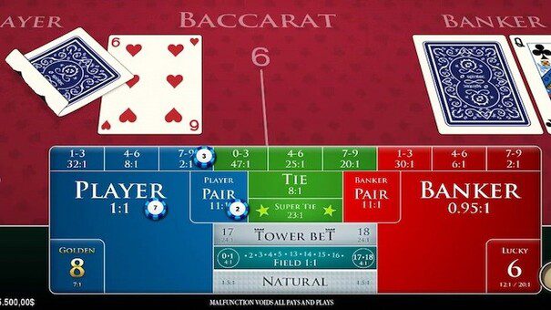 Spintec Baccarat video game with new squeeze option