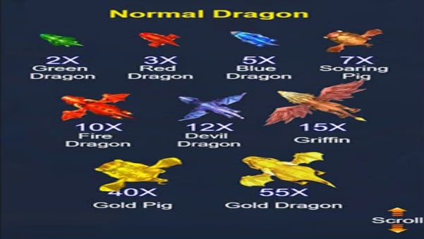 Lucky Cola Fishing Dragon Fortune game Panimula 2 Dragon Fortune Fishing Game Paytable