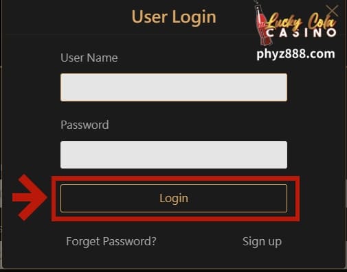 Sa pahina ng pag-login, ipasok ang username at password na ginamit mo upang magparehistro.